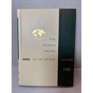 1989 The World Book Year Book Annual Supplement Hardcover Encyclopedia